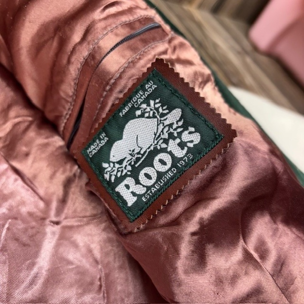 7UP Vintage Retro Old School Roots Canada Leather Wool Varsity Jacket Large/XL - Picture 9 of 16